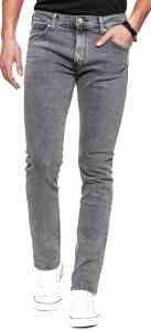 Wrangler Larston - Slim Tapered - Bleach Black - Herren Jeans Hose